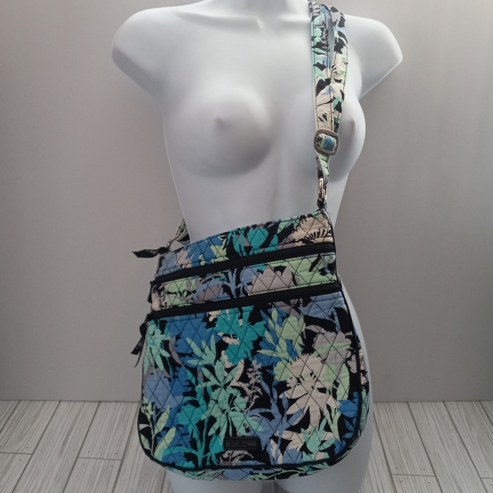 Vera Bradley Triple Zip Hipster Crossbody Bag in Camofloral Print